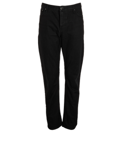 Burberry Straight Jeans, Cotton, Black, UK4 , 1* Jeans