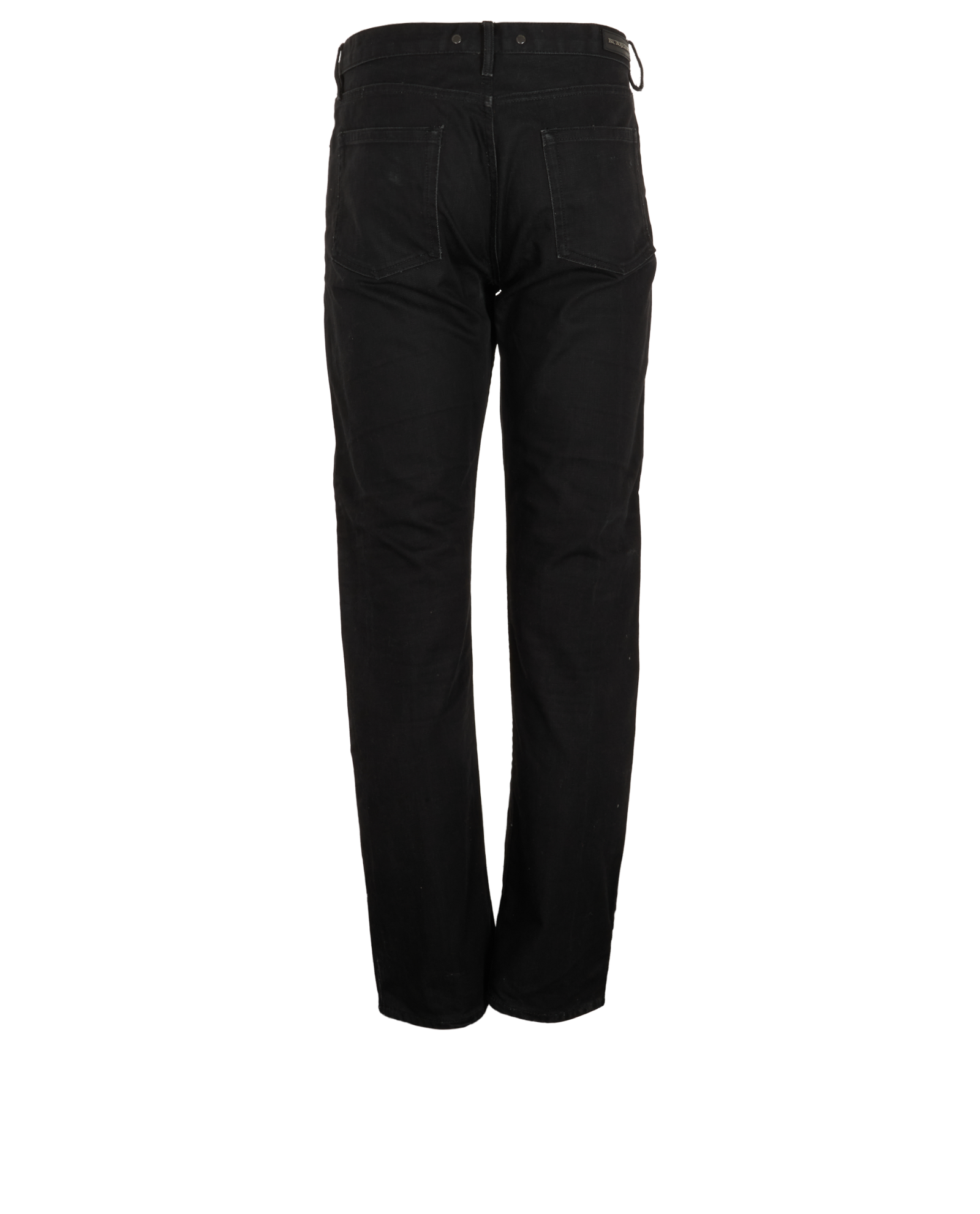 Burberry Straight Jeans, &pound;80, Clothing, Black, Cotton, Back view