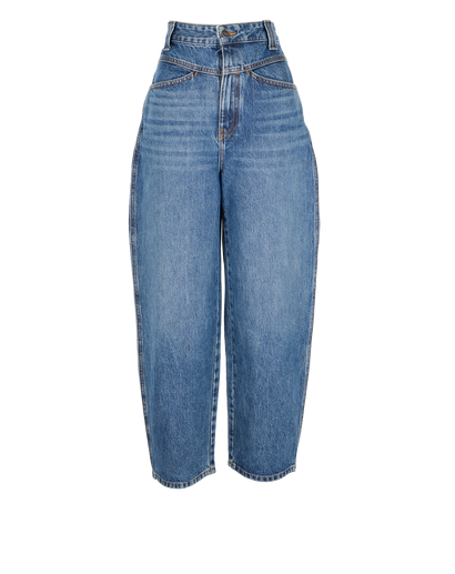 Khaite Preen Jeans, &pound;110, Clothing, Blue, Cotton, Front view