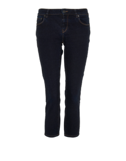 Prada 3/4 Length Jeans, Cotton, Blue, UK10, 2*