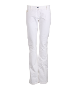 Fendi FF Jeans, Cotton, White, UK8, 3*