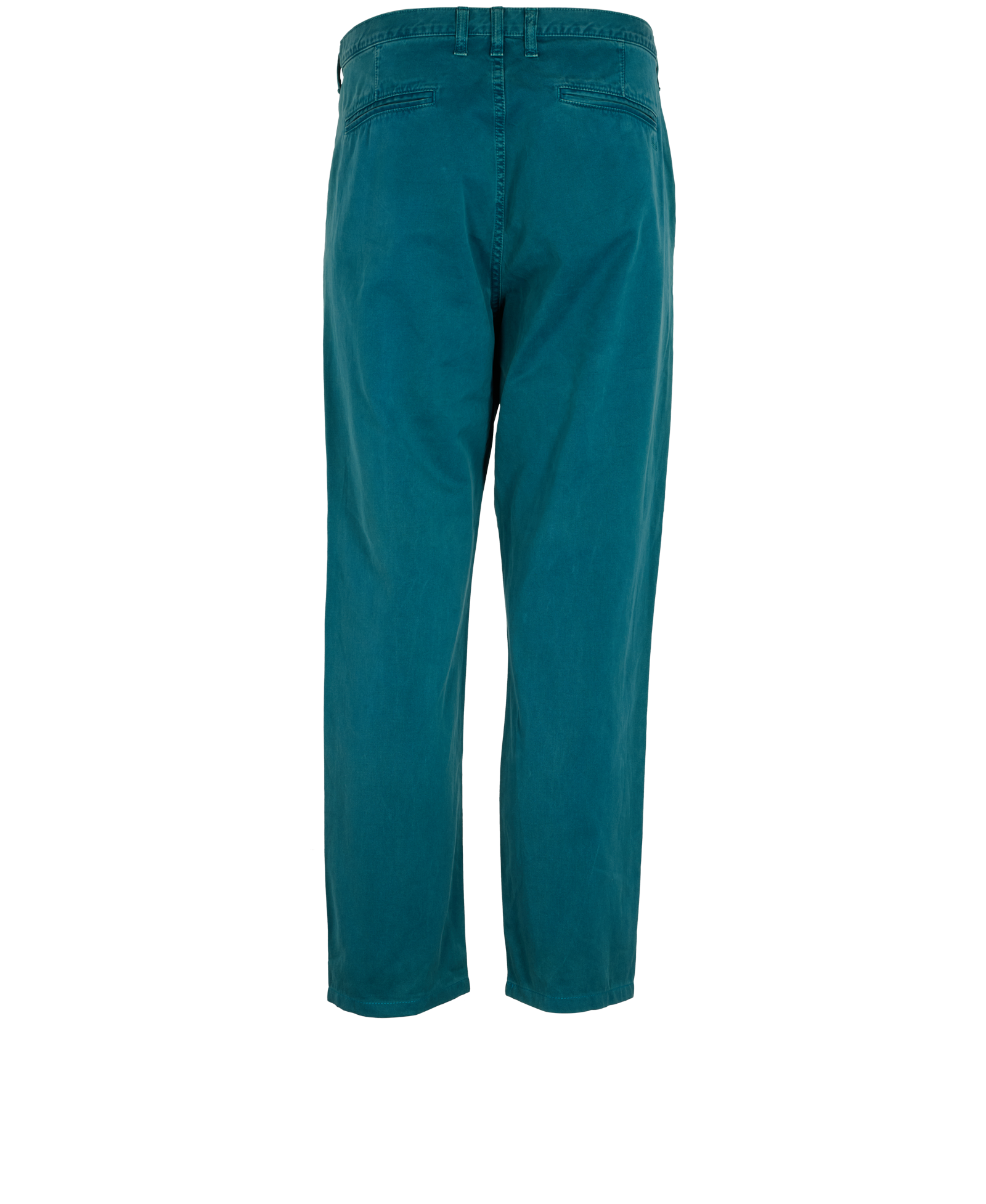 Gucci Logo Embroidered Straight Leg Chino, &pound;90, Clothing, Blue, Cotton, Back view