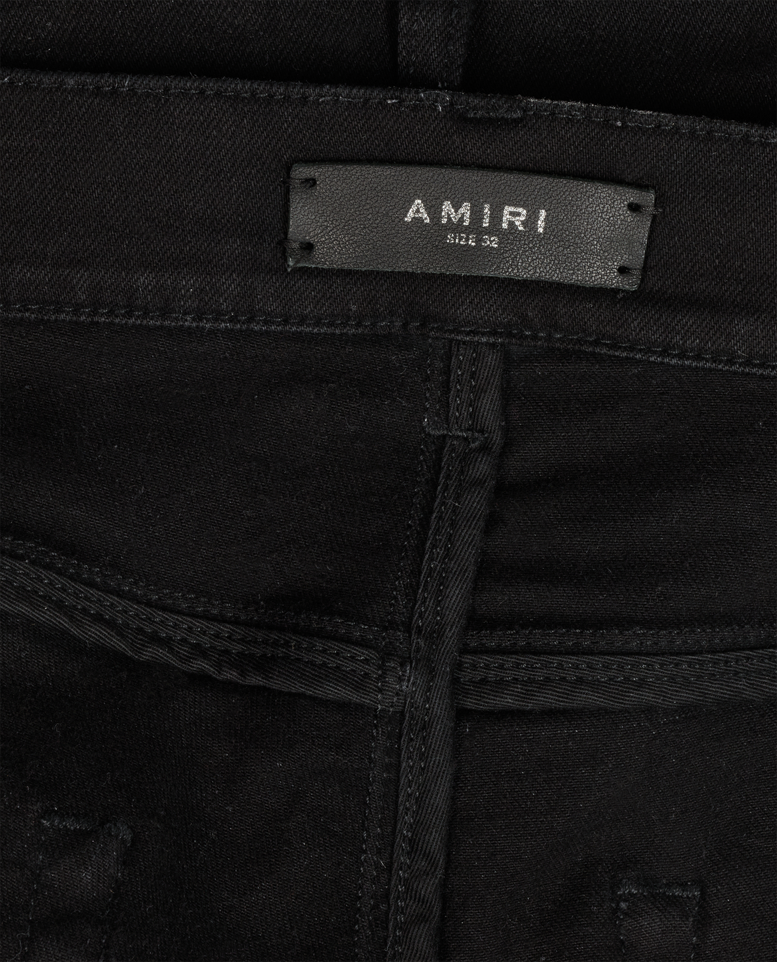 Amiri Distressed Skinny Jeans, &pound;220, Clothing, Black, Cotton, Other view