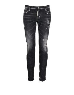 Dsquared2 Distressed Jeans, Mens, Denim, Black, Sz L, 2*