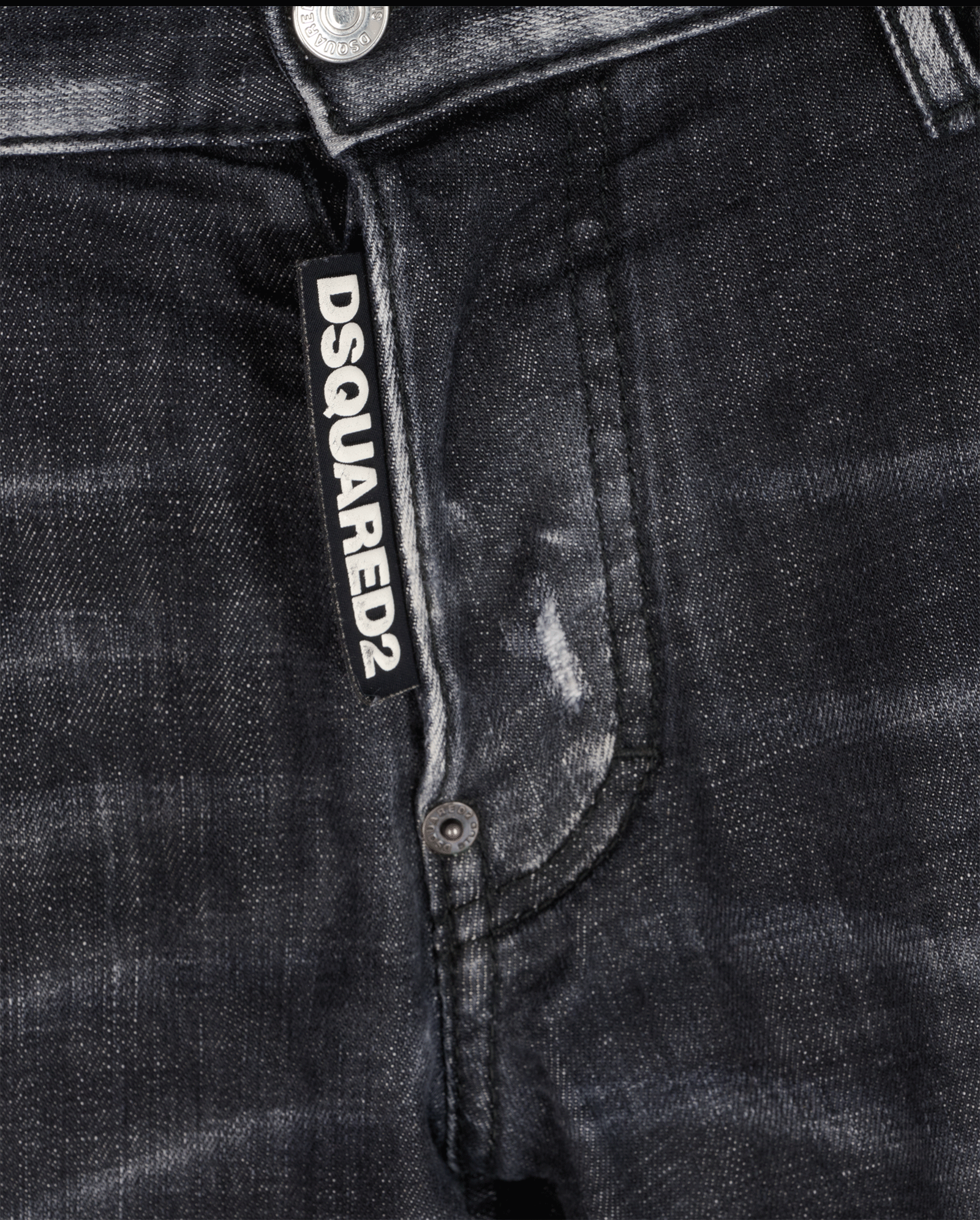 Dsquared2 Distressed Jeans, &pound;190, Clothing, Black, Denim, Other view