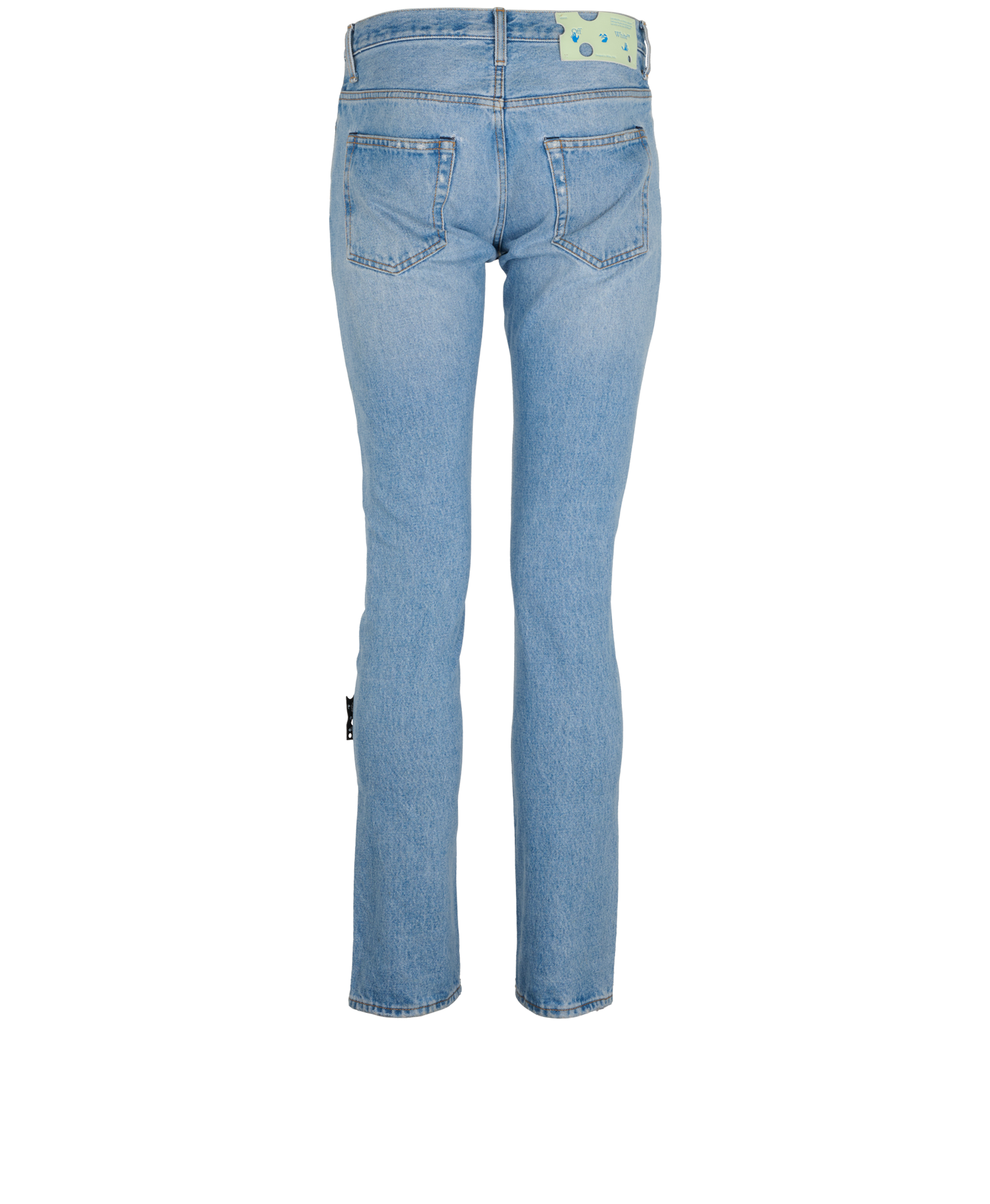Off-White Personal Straight Jeans, &pound;95, Clothing, Blue, Denim, Back view