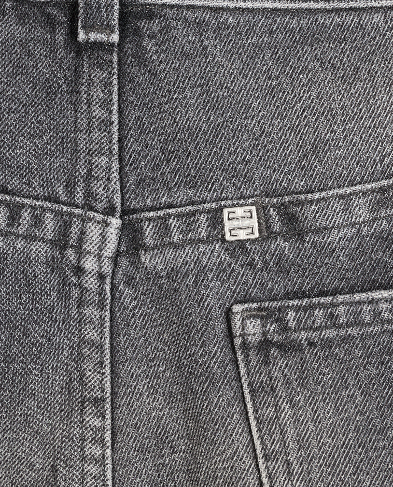 Givenchy Distressed Wide Leg Jeans, &pound;110, Clothing, Black, Cotton, Other view