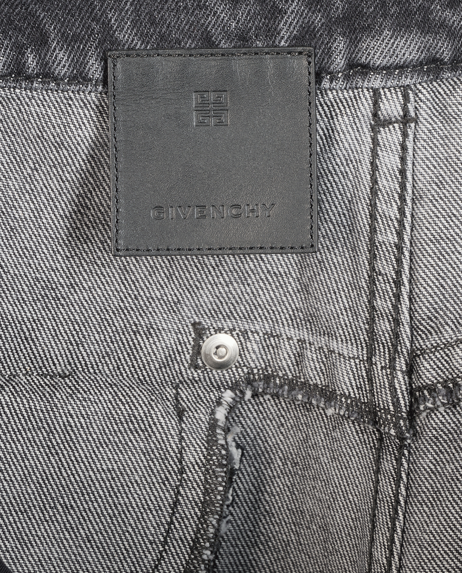 Givenchy Distressed Wide Leg Jeans, &pound;110, Clothing, Black, Cotton, Other view