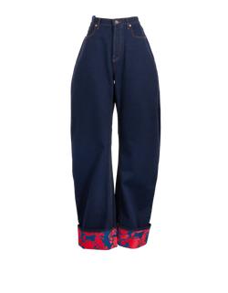 Burberry High Rise Jeans, Denim, Blue/Red, Sz S, 3*