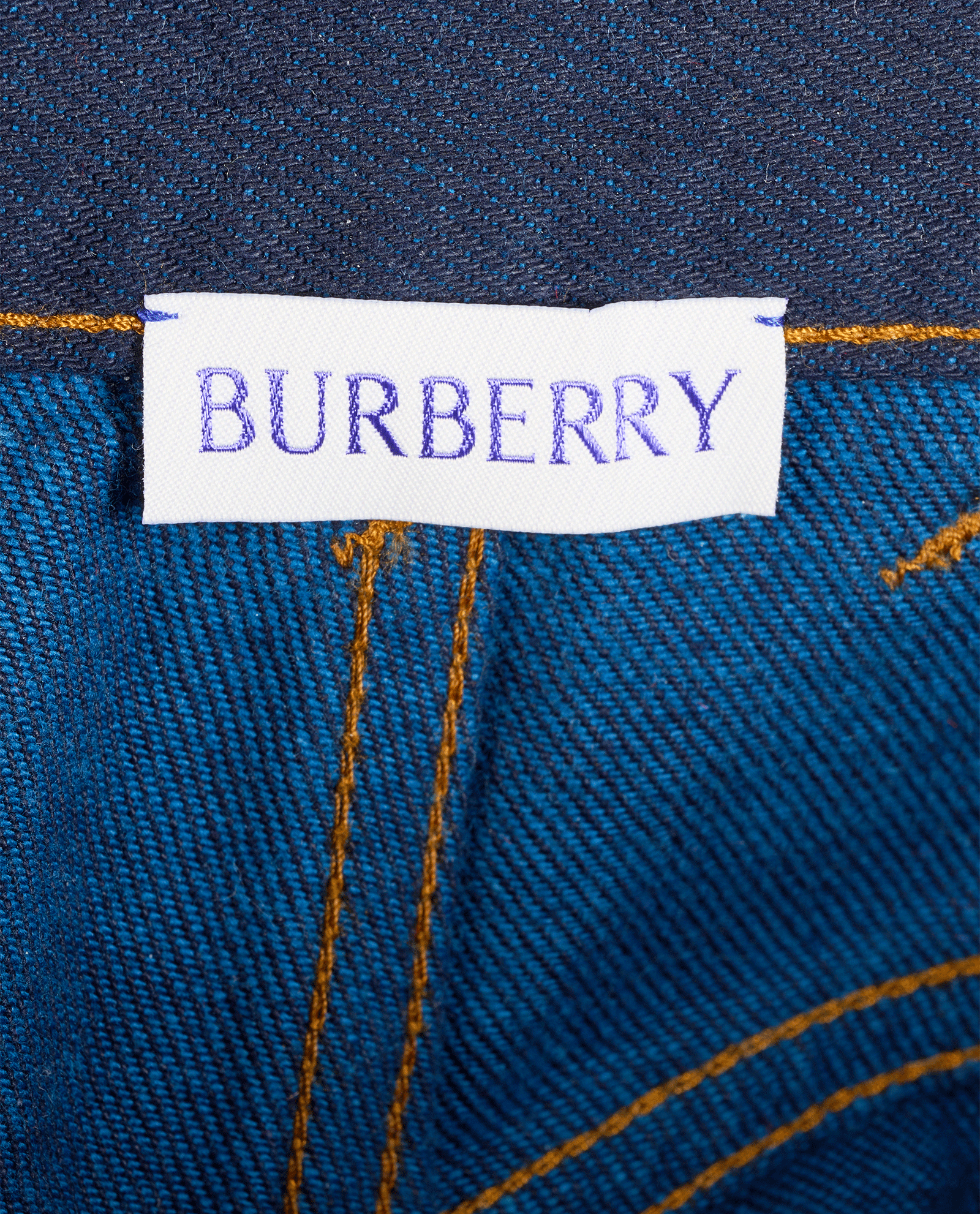 Burberry High Rise Jeans, &pound;150, Clothing, Blue/Red, Denim, Other view
