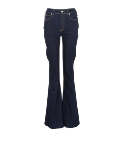 Alexander McQueen Flared Jeans, Cotton, Blue, UK 10, 3*