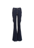 Alexander McQueen Flared Jeans, &pound;190, Clothing, Blue, Cotton, Front view