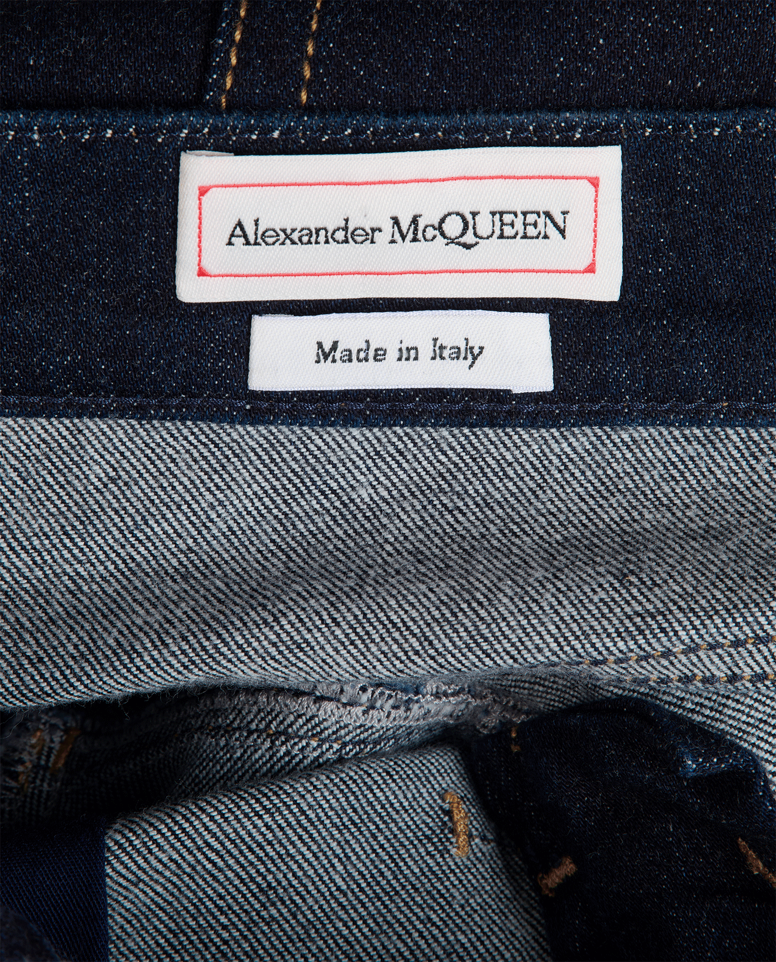 Alexander McQueen Flared Jeans, &pound;190, Clothing, Blue, Cotton, Other view