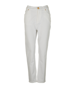 Balmain Slim Fit Jeans, Cotton, White, UK14, 2*
