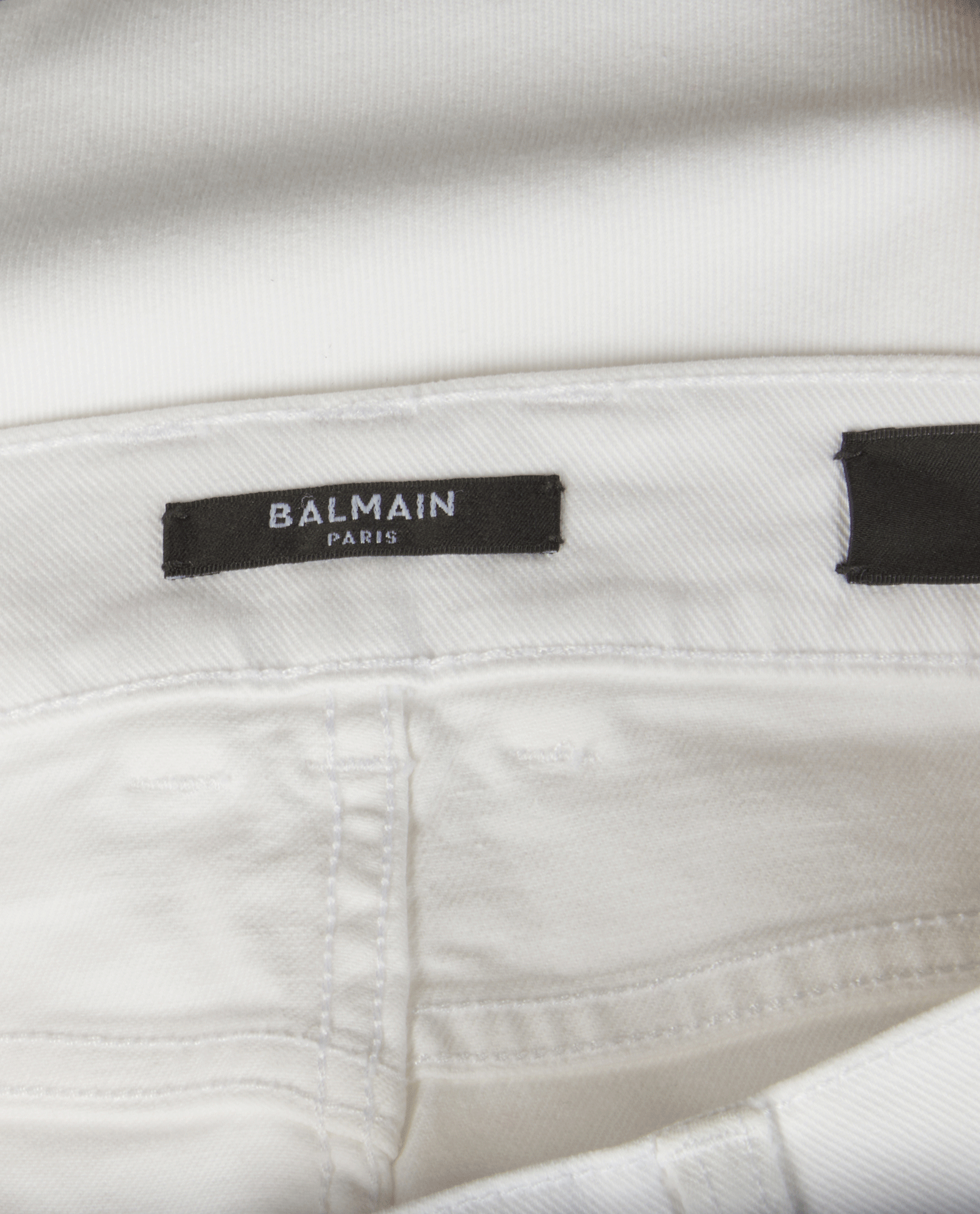 Balmain Slim Fit Jeans, &pound;150, Clothing, White, Cotton, Other view