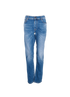 Off-White Wash-Effect Straight Leg Jeans, &pound;80, Clothing, Blue, Cotton, Front view
