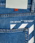 Off-White Wash-Effect Straight Leg Jeans, &pound;80, Clothing, Blue, Cotton, Other view