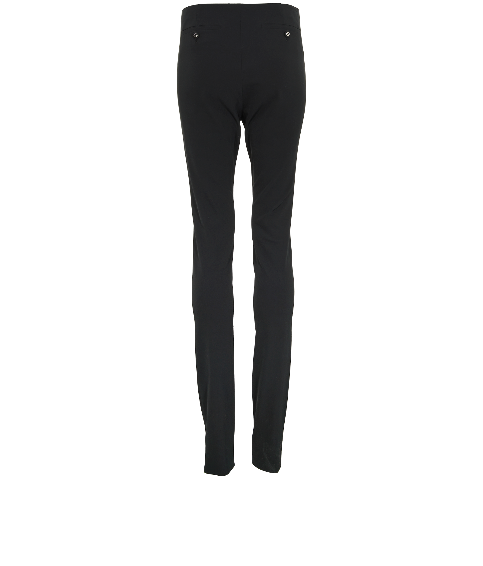 Gucci Slim Fit Trousers, &pound;230, Clothing, Black, Polyester, Back view