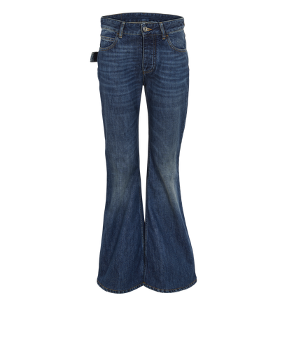 Bottega Veneta Bootcut Jeans, &pound;195, Clothing, Blue, Cotton, Front view