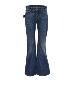 Bottega Veneta Bootcut Jeans, Cotton, Blue, UK4, 3*