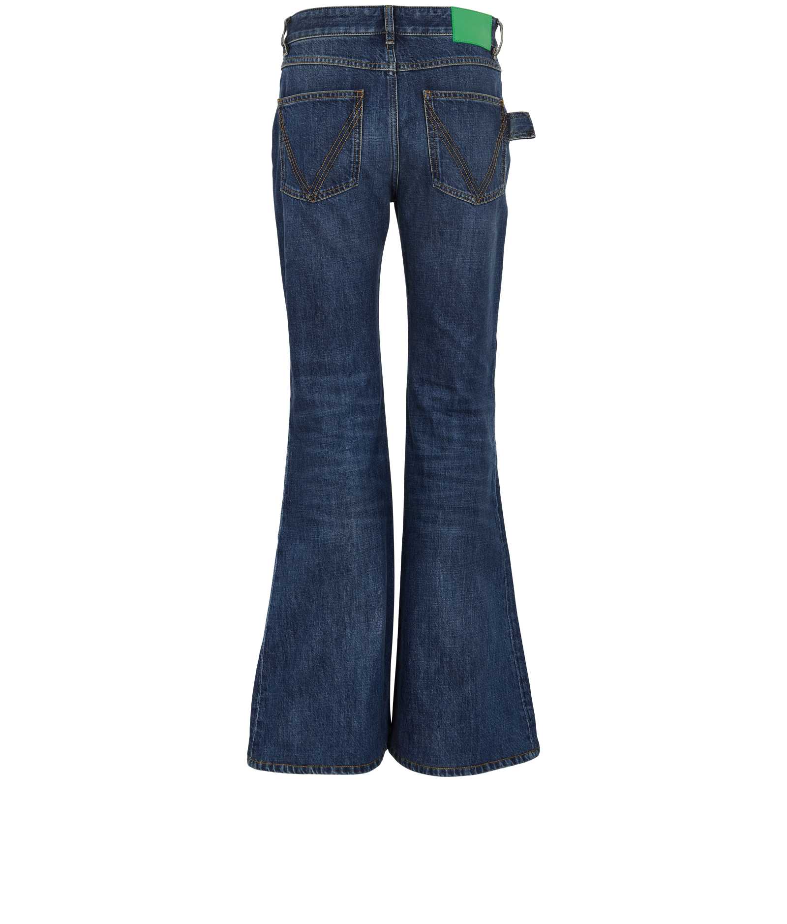 Bottega Veneta Bootcut Jeans, &pound;195, Clothing, Blue, Cotton, Back view