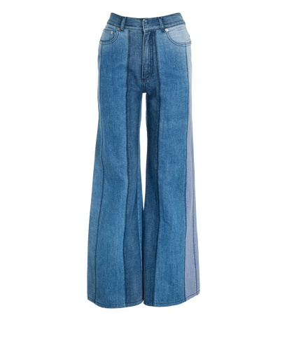 Christian Dior Flared Jeans, &pound;595, Clothing, Blue, Cotton, Front view