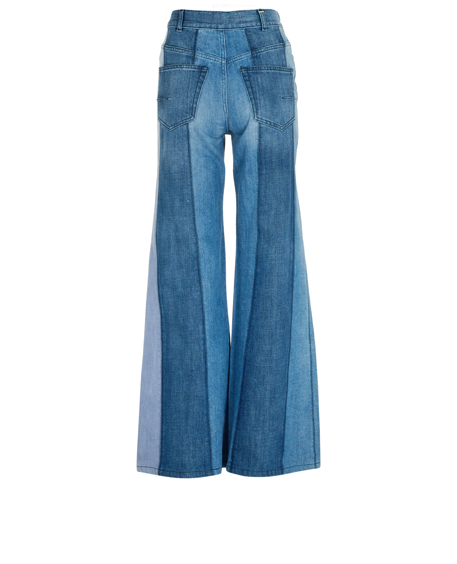 Christian Dior Flared Jeans, &pound;595, Clothing, Blue, Cotton, Back view