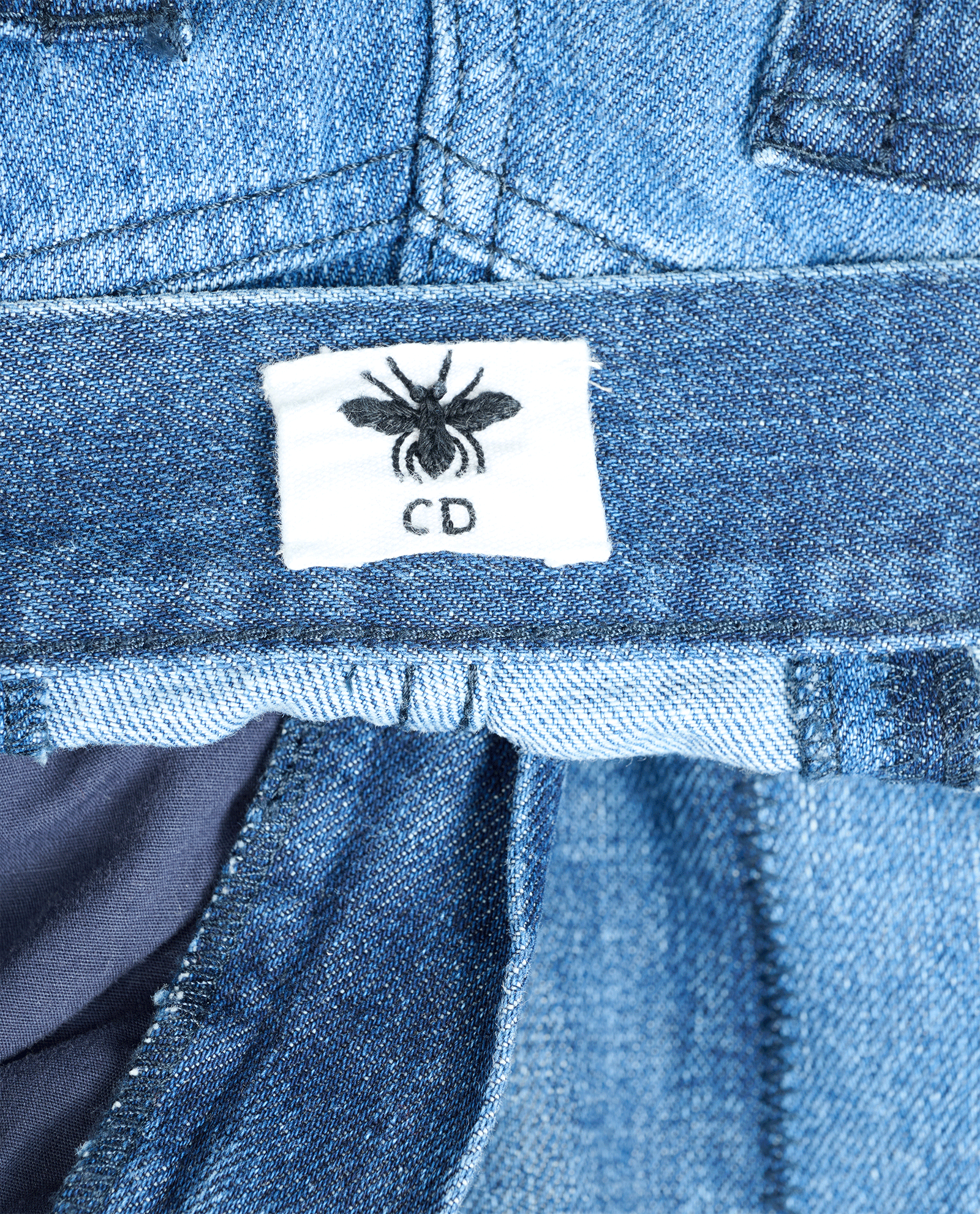 Christian Dior Flared Jeans, &pound;595, Clothing, Blue, Cotton, Other view