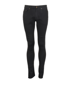 Saint Laurent Slim Jeans, Mens, Cotton, Black, Sz M, 2*