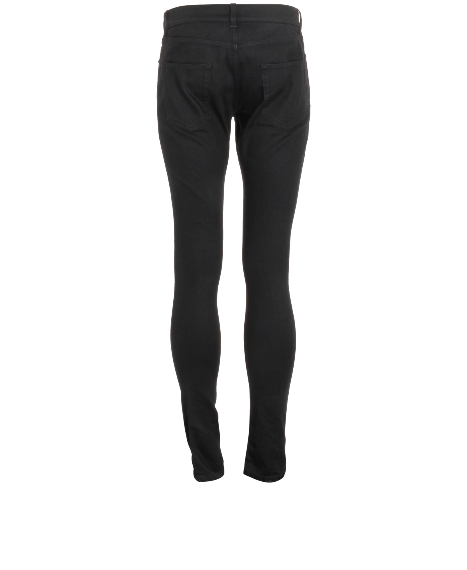 Saint Laurent Slim Jeans, &pound;180, Clothing, Black, Cotton, Back view