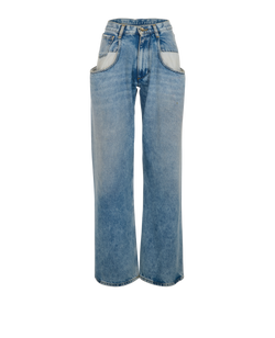 Maison Margelia Baggy Pocket Jeans, Denim, Blue, UK10, 1*