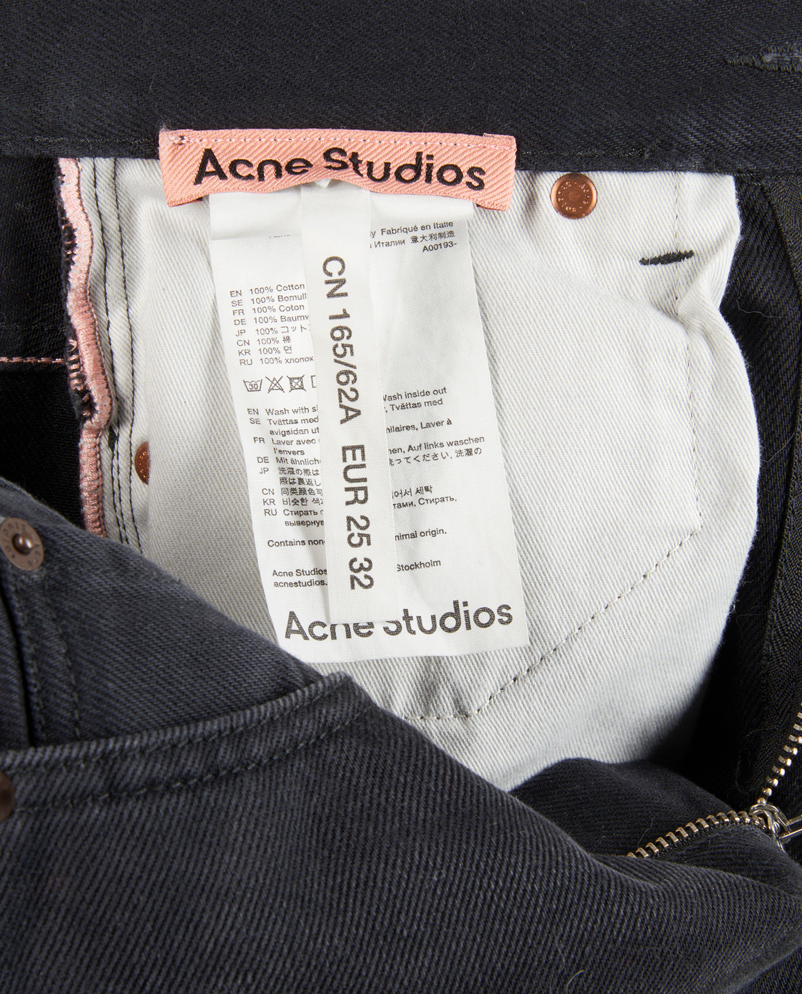 Acne Studios 1990 Washed Out Jeans, &pound;80, Clothing, Black, Cotton, Other view