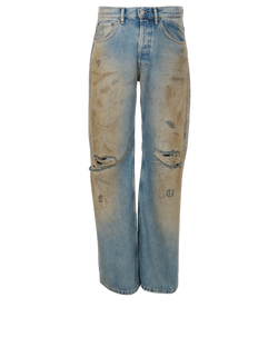 Acne Studios 2021M Penicillin Jeans, Mens, Cotton, Light Blue, Sz S, 3*