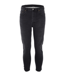 Acne Studios River Wash-Effect Tapered Jeans,Mens,Cotton,Black, Sz XL, 2*