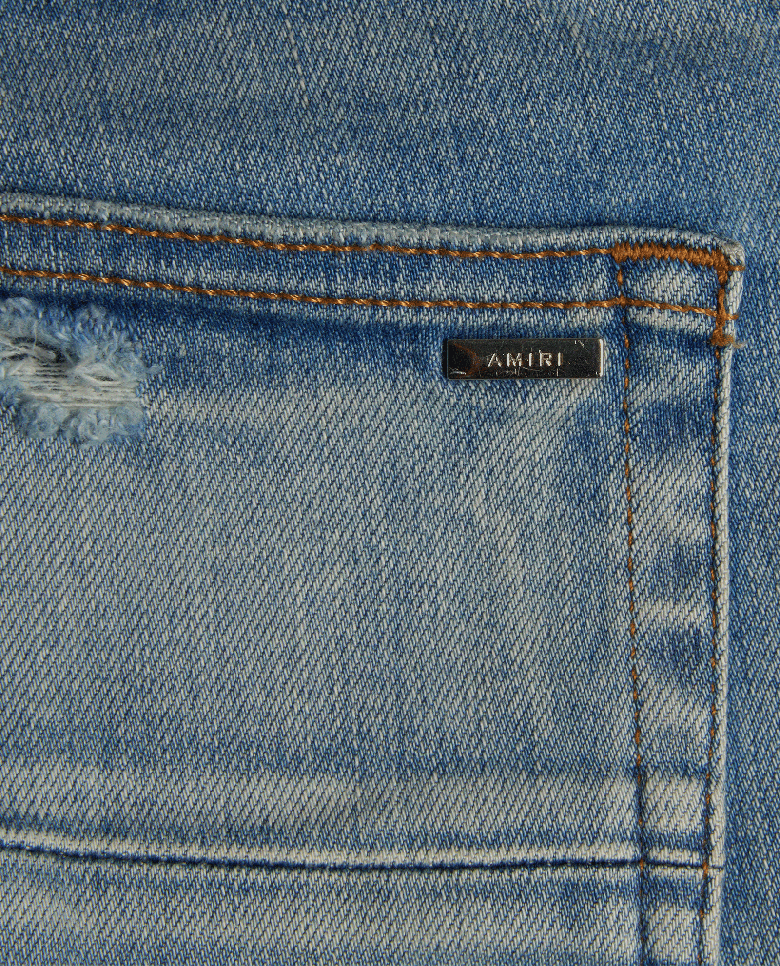 Amiri Paisley Embroidered Jeans, &pound;210, Clothing, Blue, Cotton, Other view