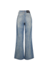 Balmain Diamond Stitch Straight Jeans, &pound;375, Clothing, Blue, Denim, Back view