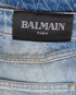 Balmain Diamond Stitch Straight Jeans, &pound;375, Clothing, Blue, Denim, Other view