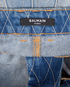 Balmain Diamond Stitch Straight Jeans, &pound;375, Clothing, Blue, Denim, Other view