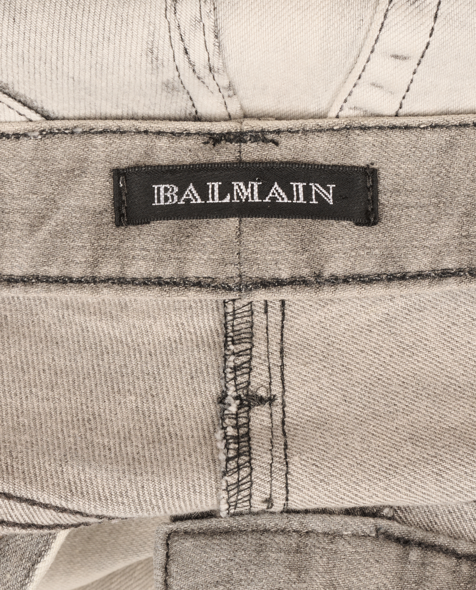 Balmain Acid Wash Distressed Skinny Jeans, &pound;60, Clothing, Grey, Denim, Other view
