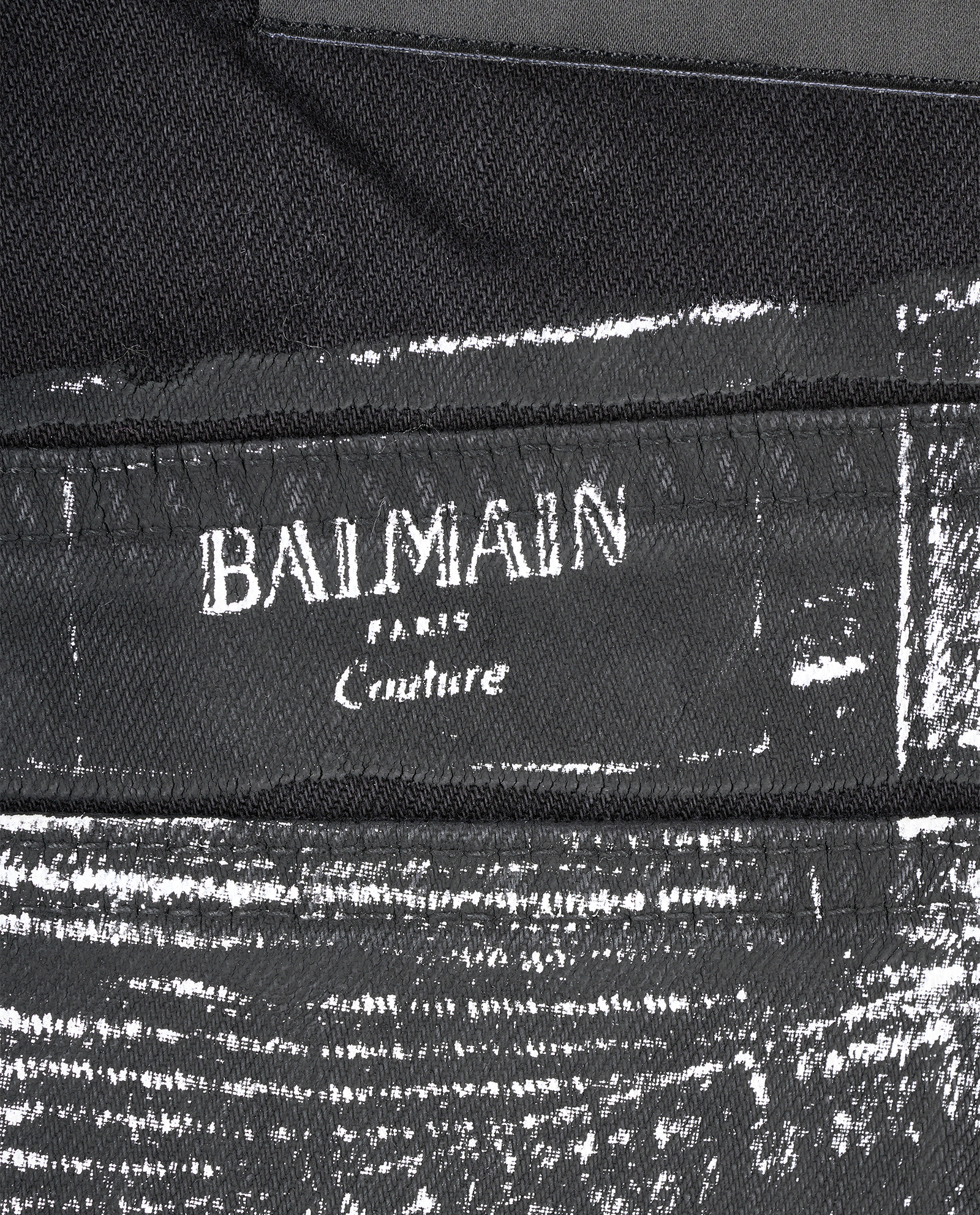 Balmain Printed Loose Jeans, &pound;250, Clothing, Black, Cotton, Other view