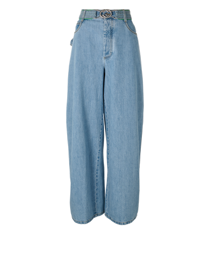 Bottega Veneta Wide Belted Jeans, front view