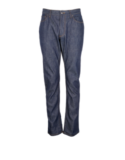 Burberry Straight Leg Logo-Tag Jeans, Mens, Cotton, Blue, Sz L, 3*