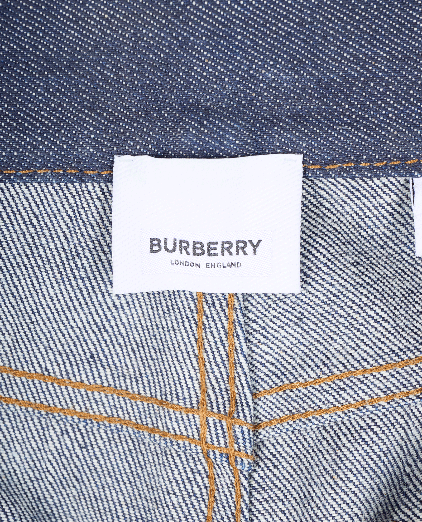 Burberry Straight Leg Logo-Tag Jeans, &pound;120, Clothing, Blue, Cotton, Other view