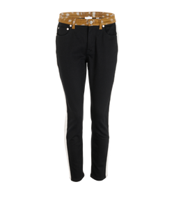 Burberry Deer Print Slim Leg Jeans, Cotton, Black, UK12, 3*