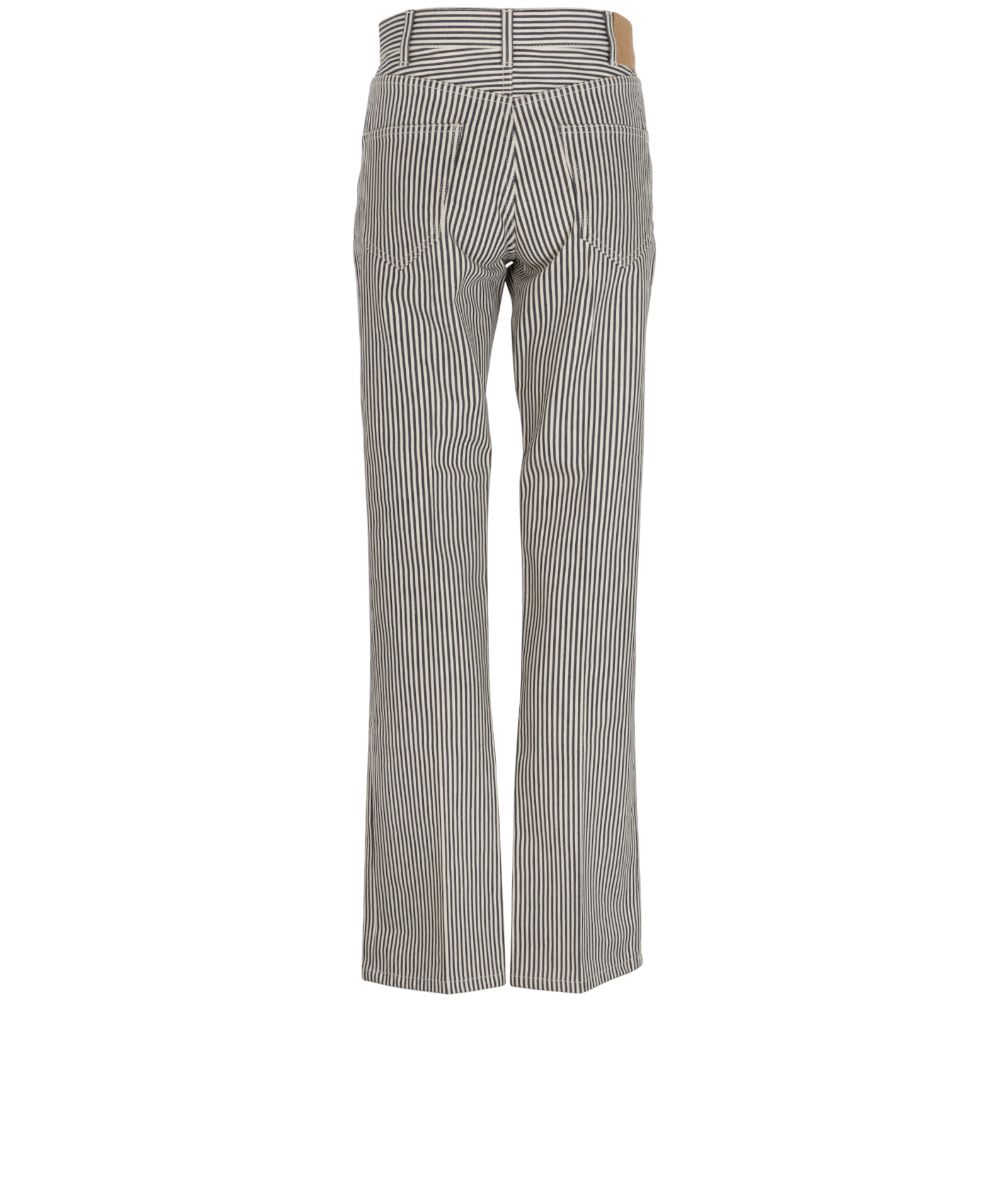 Celine Stripe Jeans, &pound;220, Clothing, Navy/White, Cotton, Back view