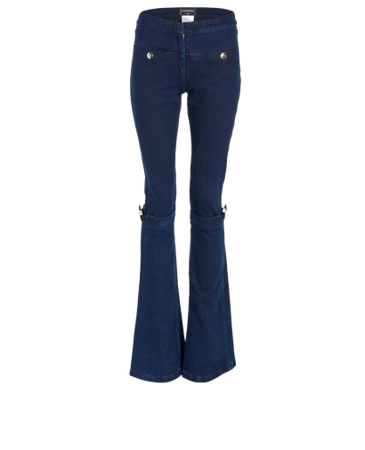 Chanel Buckle Jeans, front view