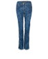 Chanel 16S Floral Distressed Jeans, front view