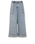 Chanel Metiers D'Arts 22 Frilled Hem Culotte Jeans, front view