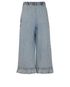 Chanel Metiers D'Arts 22 Frilled Hem Culotte Jeans, back view