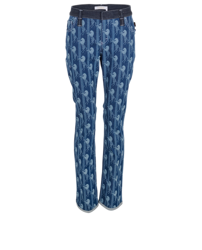 Chloe Horse Printed Trousers, front view